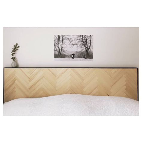 Plywood Headboard Diy, Ikea Malm Bed Hack, Malm Bed Hack, Ikea Bedframe, Malm Diy, Ikea Headboard Hack, Ikea Malm Hacks, Headboard Hack, Ikea Bedroom Hacks