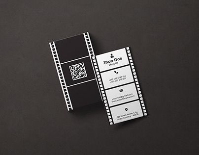 Cinema Business Card, Videography Business Cards, Videographer Business Cards, Film Business Card, Photography Business Card Design, Film Company Logo, Ticket Cinema, Business Card Photographer, Die Cut Business Cards