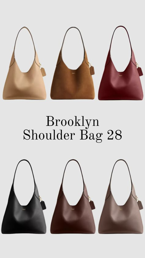 Coach Brooklyn Shoulder Bag 28 | A perfect bag for Fall! Brooklyn Bag, Bag Wardrobe, Coach Outfits, My Style Bags, High End Products, Buy Bags, Modest Style, College Bags, Dream Bags