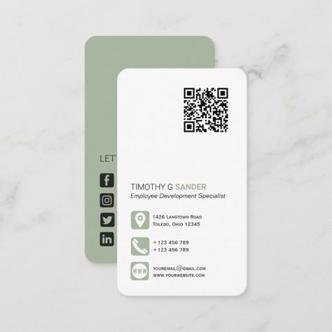 Networking QR code professional social media icon Business Card. Luxury Business Card Design Creative, Business Cards With Qr Code, Business Card With Qr Code, Business Card Qr Code, Medical Business Card, Business Card Stand, Professional Social Media, Qr Code Business, Qr Code Business Card