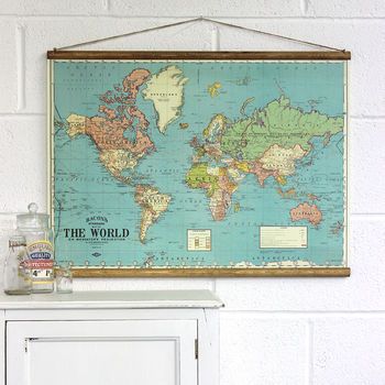 World Map Tapestry, Word Map, World Map Poster, Map Vintage, Old World Maps, Map Of The World, Map Decor, School Room, World Maps