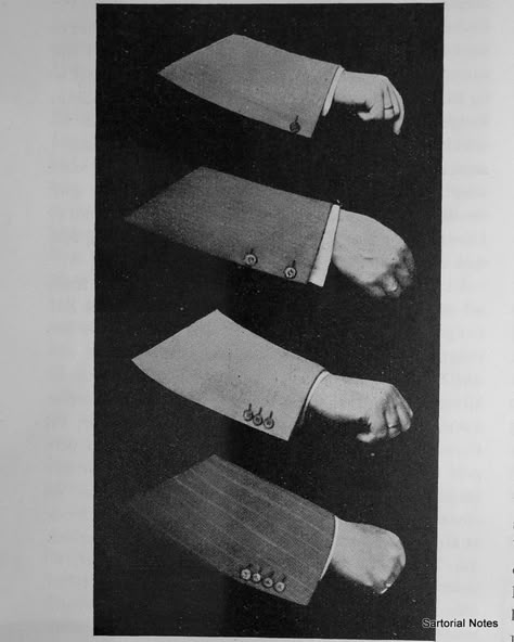 Different cuffs on bespoke suits (1937) Manset Lengan, Suit Details, Suits Black, Der Gentleman, Tailoring Details, White Ruffle Blouse, Tailoring Techniques, Bespoke Suit, White Shirts Women