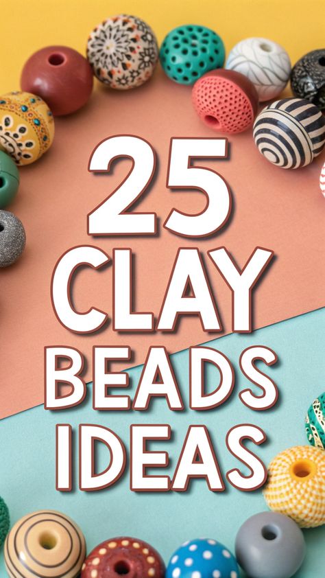 Discover the versatility of clay beads with these stunning DIY projects! From trendy necklaces to beautiful home accessories, learn how to create unique pieces that showcase your creativity. Perfect for beginners! 🎨✨ Diy Beads Clay, Bead Projects Diy, Air Dry Clay Beads, Diy Clay Beads, Clay Bead Designs, Clay Beads Ideas, Make Clay Beads, Clay Bead Ideas, Clay Bead Necklace