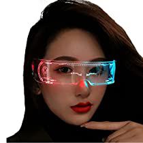 Futuristic Superhero, Led Visor Glasses, Luminous Glasses, Glow Glasses, Cyberpunk Glasses, Futuristic Glasses, Light Up Glasses, Glowing Glasses, Rave Glasses