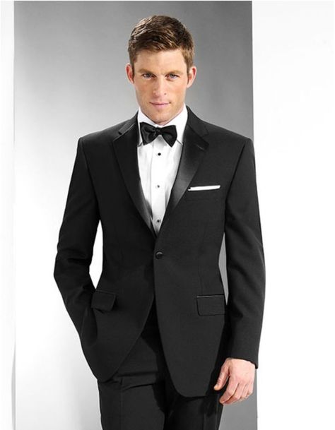 I get commissions for purchases made through links in this post. #AD Dresscode Ideas, Men In Formal Wear, Classic Black Tuxedo, Black Tuxedos, Black White Tuxedo, Designer Tuxedo, Elmore Court, Black Tie Tuxedo, Hotel Slippers