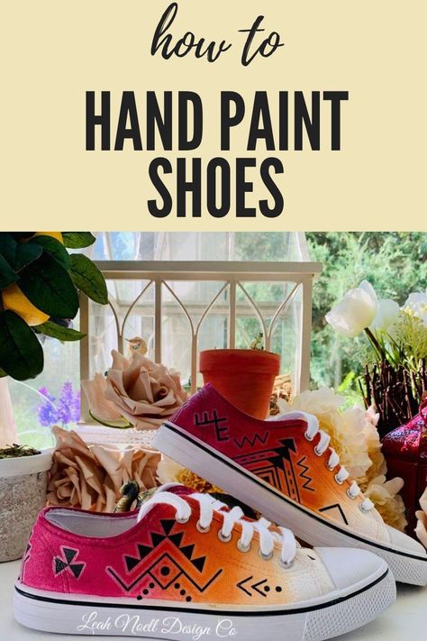 ransform a paint of inexpensive canvas shoes into a walking piece of art. Unleash your creativity and style. Learn how to hand-paint canvas shoes in this free tutorial. How To Paint Canvas Shoes Diy, Hand Painted Tennis Shoes Ideas, Painting Canvas Shoes Diy Ideas, Hand Painted Canvas Shoes, How To Paint Canvas Shoes, Sharpie Shoes Designs, Custom Painted Sneakers, Paint Shoes Diy, Painting Canvas Shoes Diy