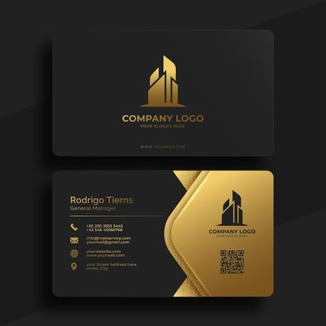 Black And Gold Visiting Card, Visiting Cards Design For Clothing Brand, Visiting Card Design Backgrounds, Luxury Visiting Card Design, Gradient Business Card Design, Best Visiting Card Design, Premium Visiting Card, Luxury Ads Design, Construction Visiting Cards Design