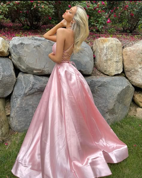 Pink Satin Prom Dress Ball Gowns, Prom Dresses Long Elegant Silk, Pink Silk Ball Gown, Ballgown Prom Dress Pink, Pink Graduation Dress Long, Silk Pink Prom Dress, Light Pink Satin Prom Dress, Wanhat Dress, Prom Dresses For Blondes