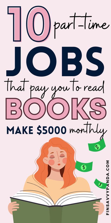 Get Paid To Read Books, Paid To Read Books, Get Paid To Read, Side Hustle Jobs, Work From Home Careers, Ways To Get Money, Money Making Jobs, Make Money At Home, Extra Money Online