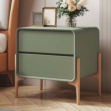 Amazon.com: Bed end Table with Drawer, Modern Bedside Desk, Tall Narrow Nightstand, Side Table, Bedside Table Assembled, Nightstand with Plenty of Storage, for Bedroom, Living Room (Color : Green, Size : 30x40x : Home & Kitchen Emerald Green Bedside Table, Nightstand Green, Cool Nightstand, Nursery Nightstand, Green Nightstand, Bed End Table, Green Bedside Table, Green Nightstands, Nightstand With Drawers