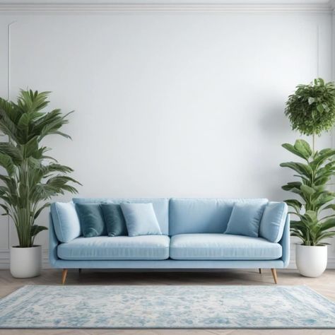 Modern comfort meets timeless style! This sleek blue sofa is sure to be the star of your living room. The clean lines and low profile create a modern look, while the plush cushions ensure ultimate comfort. The pops of white with the throw pillows add a touch of contrast. What do you think of this modern sofa? Hit that like button and tell me below! #modernsofa #blueandwhite #livingroomdecor Sky Blue Sofa, Sofa Photography, Modern Blue Sofa, Light Blue Sofa, Deer Photography, Inmobiliaria Ideas, Bedroom Mood Board, Blue Sofa, Blue Interior