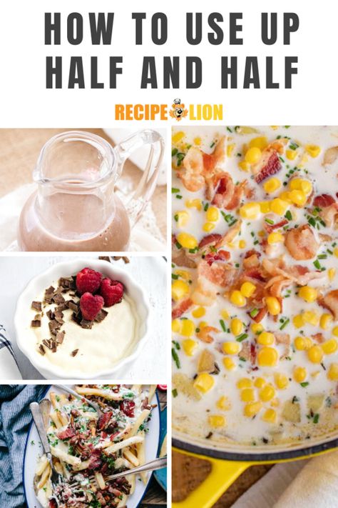 Uses For Half And Half Recipes, Ways To Use Half And Half, Recipes To Use Up Half And Half, Half N Half Recipes, Half And Half Cream Recipes, What To Make With Half And Half, Dessert With Half And Half, What To Do With Half And Half, Desserts With Half And Half