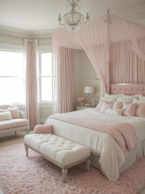 Pink Bedroom Decor, Pink Room Decor, Pink Bedrooms, Bedroom Red, Makeover Bedroom, Pink Room, Dream Room Inspiration, Room Makeover Bedroom, Bedroom Refresh