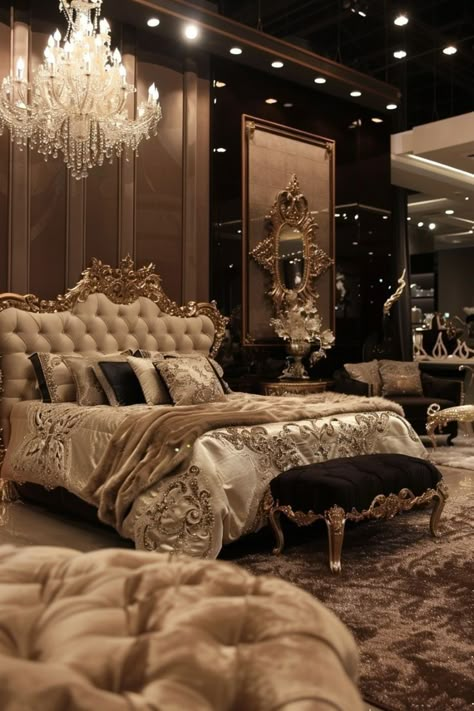 Royal Room, Royal Bedroom, Luxury Mansions, Dream Bedroom Inspiration, Bedroom Wall Designs, Luxury Room, Luxury Bedroom Design, Dream Life House, Luxurious Bedroom