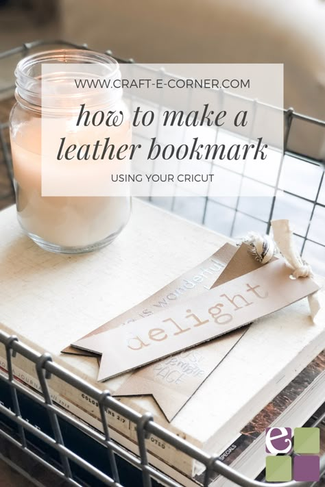 Using your Cricut Maker, learn how to cut leather and apply iron-on to make a bookmark! This DIY makes great gifts and is perfect for the avid book-lover. Leather Bookmark Diy, Short Bedtime Stories, Cricut Iron On Vinyl, Bookmark Diy, Cricut Maker Projects, Leather Bookmarks, How To Make Leather, Idee Cricut, Diy Leather Earrings