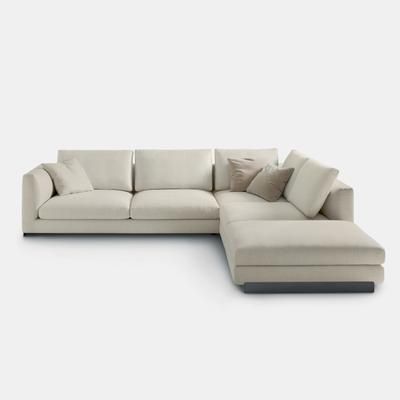 Modern Neutral Living Room, Sofa L Shape, L Shaped Sofa Designs, Sofas For Living Room, Corner Sofa Living Room, Beach Apartments, L Sofa, Office Works, Velvet Lounge Chair