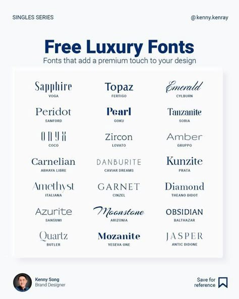 Premium Fonts Typography, Good Fonts For Logos, Luxury Logo Font, Expensive Last Names, Fonts For Design, Premium Logo Design Ideas, Canva Luxury Fonts, Luxury Canva Fonts, Luxury Names For Business