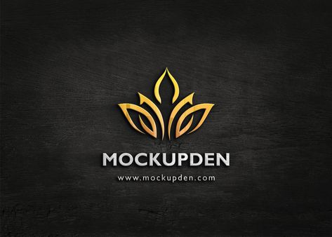 Free Wall Logo Mockup PSD Template: Here we have presented a classic wall logo mockup with a golden color that customized on dark black color background Baking Business Logo, Logo Mockup Design, Free Logo Psd, Wallpaper Ramadhan, Logo Design Mockup, Logo Mockups Psd, Mockup Template Free, Free Logo Mockup, Certificate Background