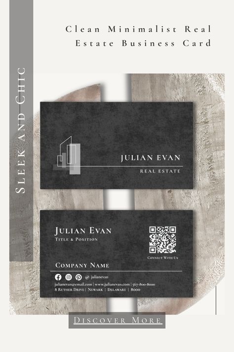 This minimalist business card design focuses on simplicity and clarity. The simple black and white monochrome color scheme creates a professional and timeless look. The subtle tower logo adds a touch of personality without overwhelming the design.  It is a perfect choice for mortgage brokers as well as real estate agent focusing on apartment market.  Discover different printing options from our zazzle store today. Real Estate Business Card Design, Creative Card Design, Minimalist Business Card Design, Tower Logo, Real Estate Agent Business Cards, Monochrome Color Scheme, Autocad Tutorial, Real Estate Business Card, Visit Card