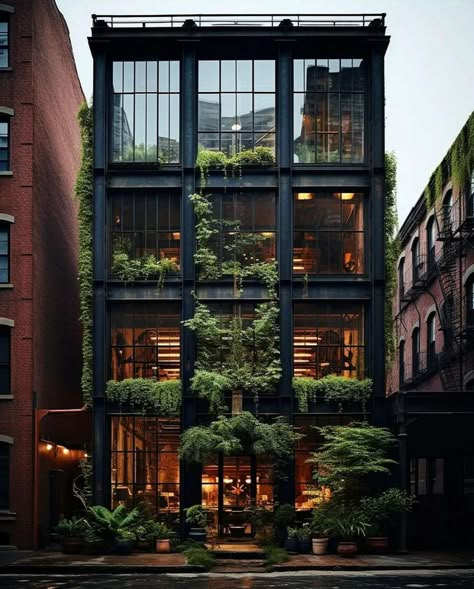 New York Loft, Industrial Home, Container House Design, Container Home, Container Homes, Apartment Building, Container House, Home Designs, House Designs