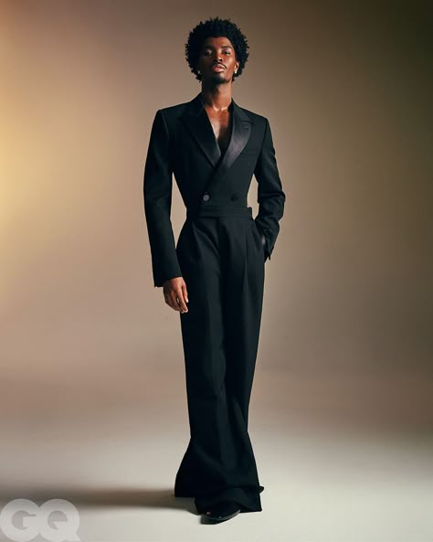 Prom Aesthetic Black, Queer Formal Wear, Alton Mason, Prom Aesthetic, Polynesian Fashion, Polynesian Dress, High Fashion Men, Island Wear, Male Models Poses