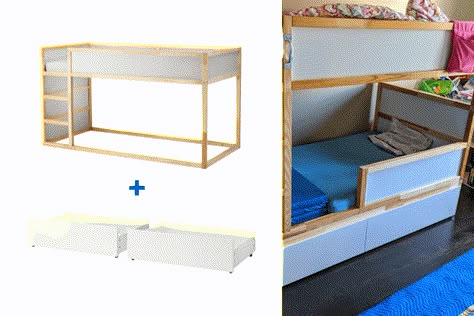 Kura Archives - IKEA Hackers Kura Cama Ikea, Ikea Hack Lit, Cama Ikea Kura, Ikea Mydal, Bunk Bed Hacks, Diy Treehouse, Kura Bed Hack, Ikea Bunk Bed, Ikea Kura Hack