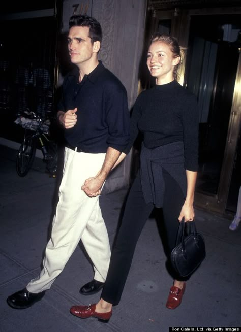 Cameron Diaz 90s, 90s Minimalism, Matt Dillon, Cameron Diaz, 90s Outfit, Celebrity Street Style, 60s Fashion, 90s Style, 가을 패션