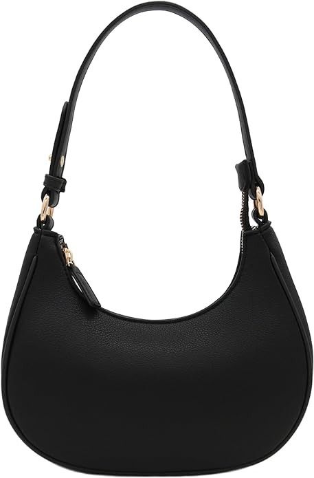 FashionPuzzle Small Crescent Shoulder Bag Underarm Purse (Black): Handbags: Amazon.com Dubai Clothes, Star Bags, Clothes Vision Board, What To Wear In Italy, New Wardrobe Ideas, Female Bags, College Clothes, Crescent Bag, Accessory Inspo