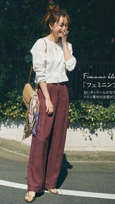 Summer Outfits 2023 Japan, Japanese Street Style Summer, Thai Street Style, Japanese Spring Fashion Women, Japanese Americana Fashion Women, Japanese Summer Outfits Women, Japanese Mom Outfit, Japanese Womens Fashion Casual, Casual Japanese Fashion