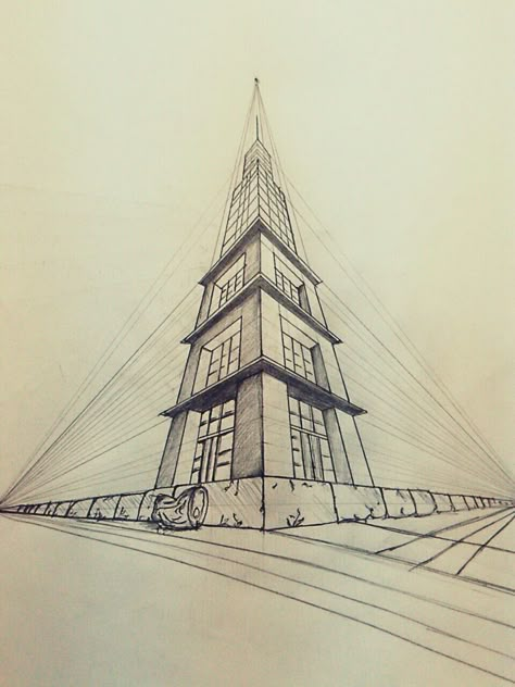 2d Sketch Art, 3 Point Perspective Drawings, 3pt Perspective Drawing, 3 Point Perspective Art, Two Point Perspective Sketch, Perspective Drawing 3 Point, Future Buildings Drawing, Prespective Sketches 3 Point, 2d Perspective Drawing