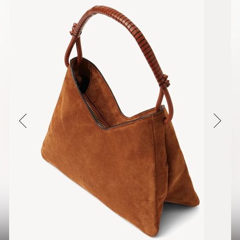 STAUD Valerie Shoulder Bag Tan Fall Purses 2023, Minimal Bags, Tan Purse, Fall Bags, Oversized Clutch, Bag Obsession, Red Suede, Tan Suede, Fall 2023