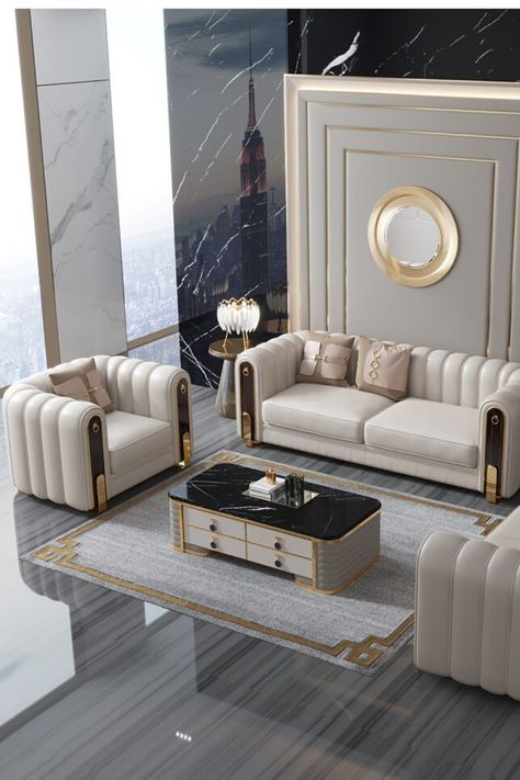 Sofa Set With Modern New Design Luxury Sofa Living Room, Latest Sofa, Sofa Design Ideas, Latest Sofa Designs, Luxury Furniture Sofa, Luxury Sofa Design, Modern Sofa Living Room, Room Sofa Design, Living Room Sofa Set