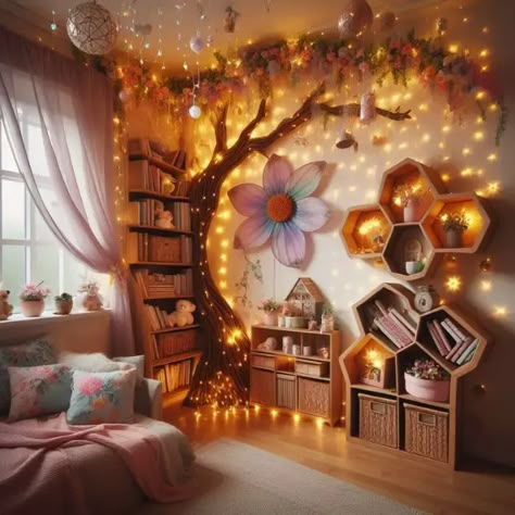 70 Fairy Bedroom Ideas: Enchanting Styles for Magical Spaces (Updated) - Fairy Corner Bedroom, Fairy Room Decor Ideas, Grown Up Fairy Tale Bedroom, Isabella Encanto Bedroom Ideas, Pixie Hollow Bedroom, Fairytale Bedroom Ideas For Kids, Tinkerbell Bedroom Ideas, Enchanted Room Decor, Fairy Garden Themed Bedroom