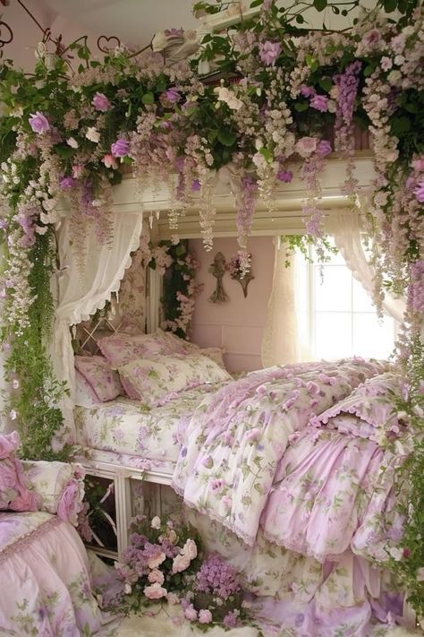 Girls Bed With Canopy, Bed With Canopy, Magical Bedroom, Canopy Ideas, Cool Bedrooms, Girls Bed, Fairy Bedroom, Fairy Room, Dream Bedroom Inspiration