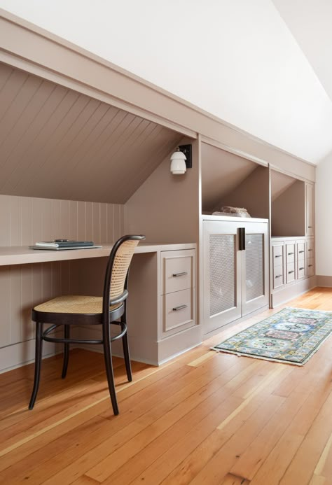 Before & After: A Thorough Renovation Primes a Portland Home for Aging in Place - Dwell Attic Bedroom Storage, Attic Office, Bonus Room Ideas, Attic Closet, Attic Bedroom Designs, Attic Loft, Small Attic, Attic Ideas, Attic Conversion