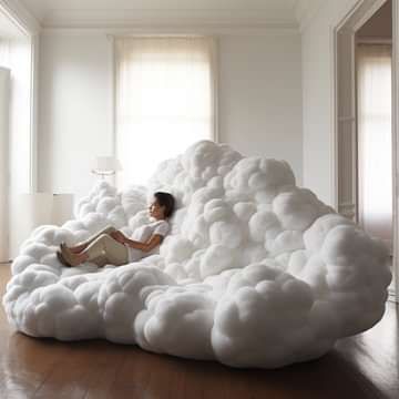 Meet The Cozy And Cushy Cloud... - Architecture & Design The Cloud Couch, Cloud Bed, Cloud Couch, Fantasy Furniture, Cute Bedroom, Cute Bedroom Decor, Cozy Room Decor, Design Your Dream House, Dream House Interior