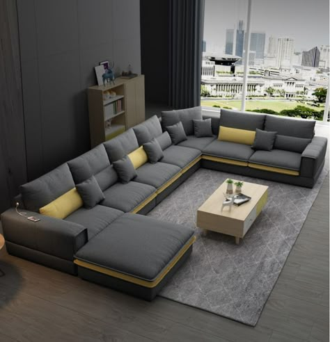 Luxurious Sofas Modern, 7 Seater Sofa Design, Sofa Design Living Rooms Luxury, Sofa Couch Design, Luxury Sofa Living Room, Sofa Design Ideas, Latest Sofa Designs, Sofa Design Wood, Luxury Sofa Design