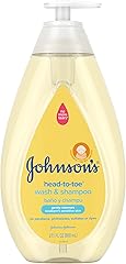 Johnson's Head-to-Toe Gentle Tear-Free Baby & Newborn Wash & Shampoo, Sulfate-, Paraben- Phthalate- & Dye-Free, Hypoallergeni