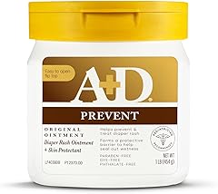 A+D Original Diaper Rash Ointment, Skin Protectant With Lanolin and Petrolatum, (Packaging May Vary) Cream 16 Ounce (Pack of 