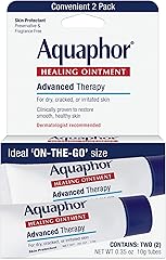 Aquaphor Healing Ointment Advanced Therapy Skin Protectant, Dry Skin Body Moisturizer, 0.35 Oz Tube, Pack of 2