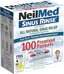 NeilMed Sinus Rinse All Natural Relief Premixed Refill Packets 100 Count (Pack of 1)