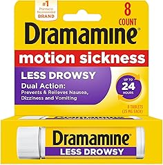 Dramamine All Day Less Drowsy, Motion Sickness Relief, 8 Count