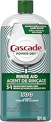 Cascade Rinse Aid Platinum, Dishwasher Rinse Agent, Regular Scent, 30.5 Fl Oz (Pack of 1)