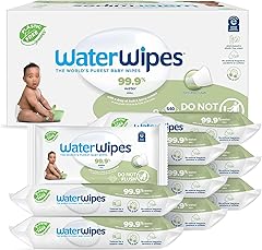 WaterWipes Plastic-Free Textured Clean, Toddler & Baby Wipes, 99.9% Water Based Wipes, Unscented & Hypoallergenic for Sensiti