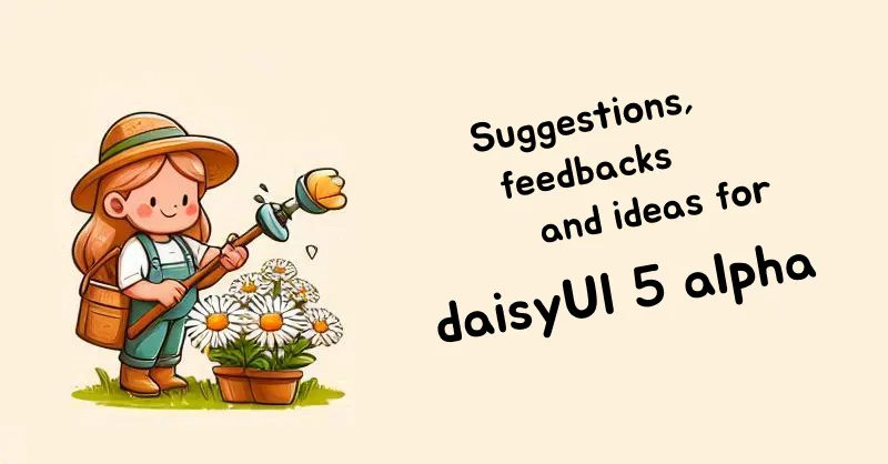 daisyUI 5 alpha is in development