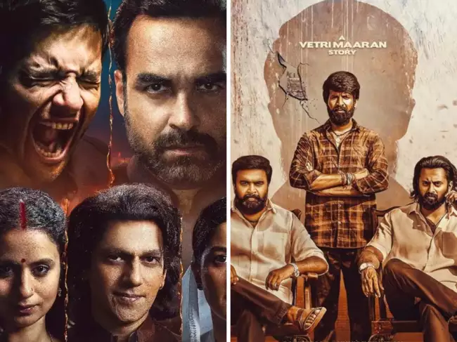 'Mirzapur 3' and 'Garudan' posters