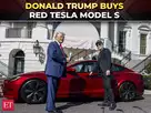 Image for Trump buys red Tesla Model S , says he’s not allowed to drive it