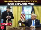 LIVE| Elon by his side, Trump signs EO to empower Doge:Image