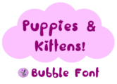 Puppies & kittens Font