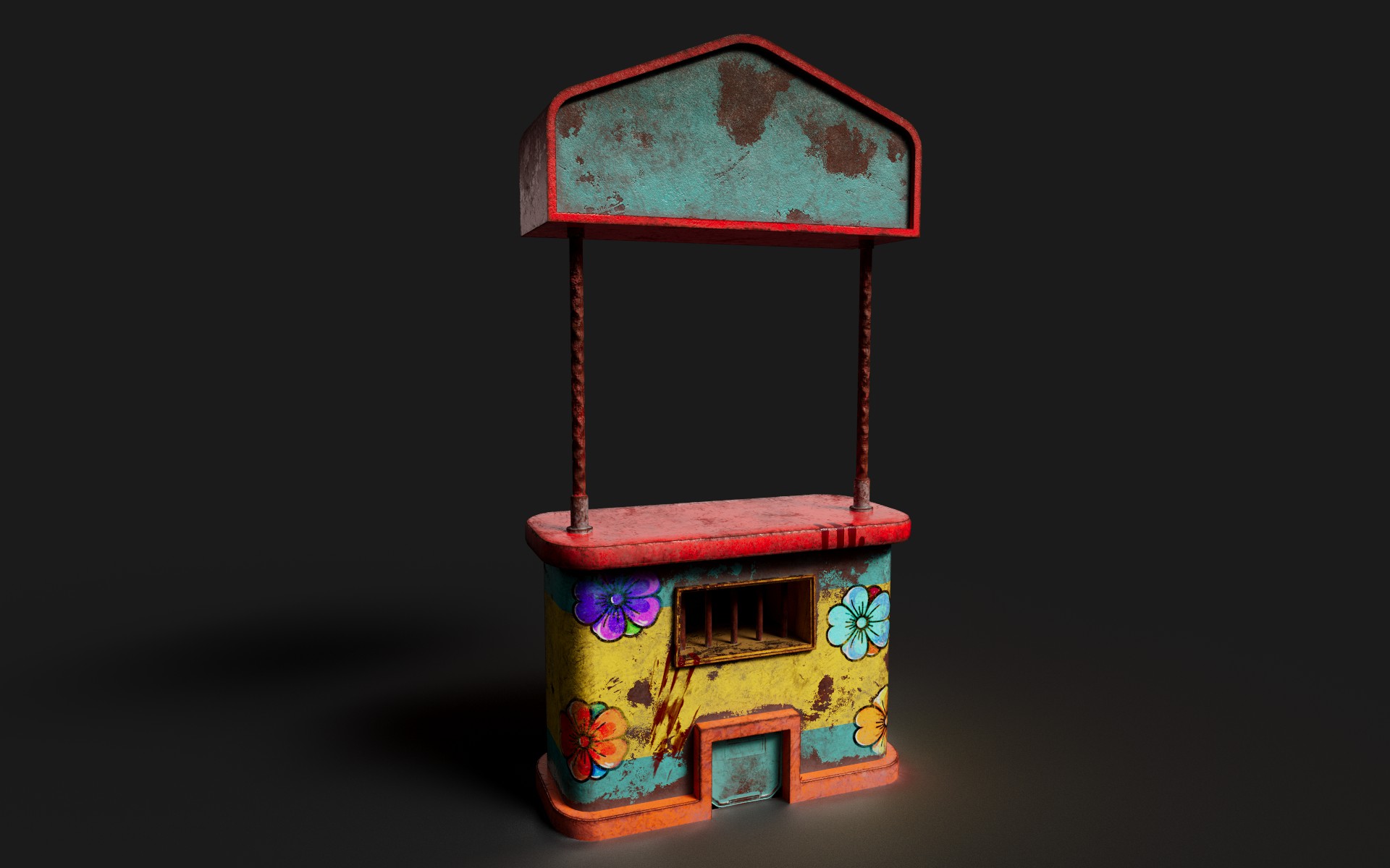 Ticket Stand inspired by Poppy Playtime